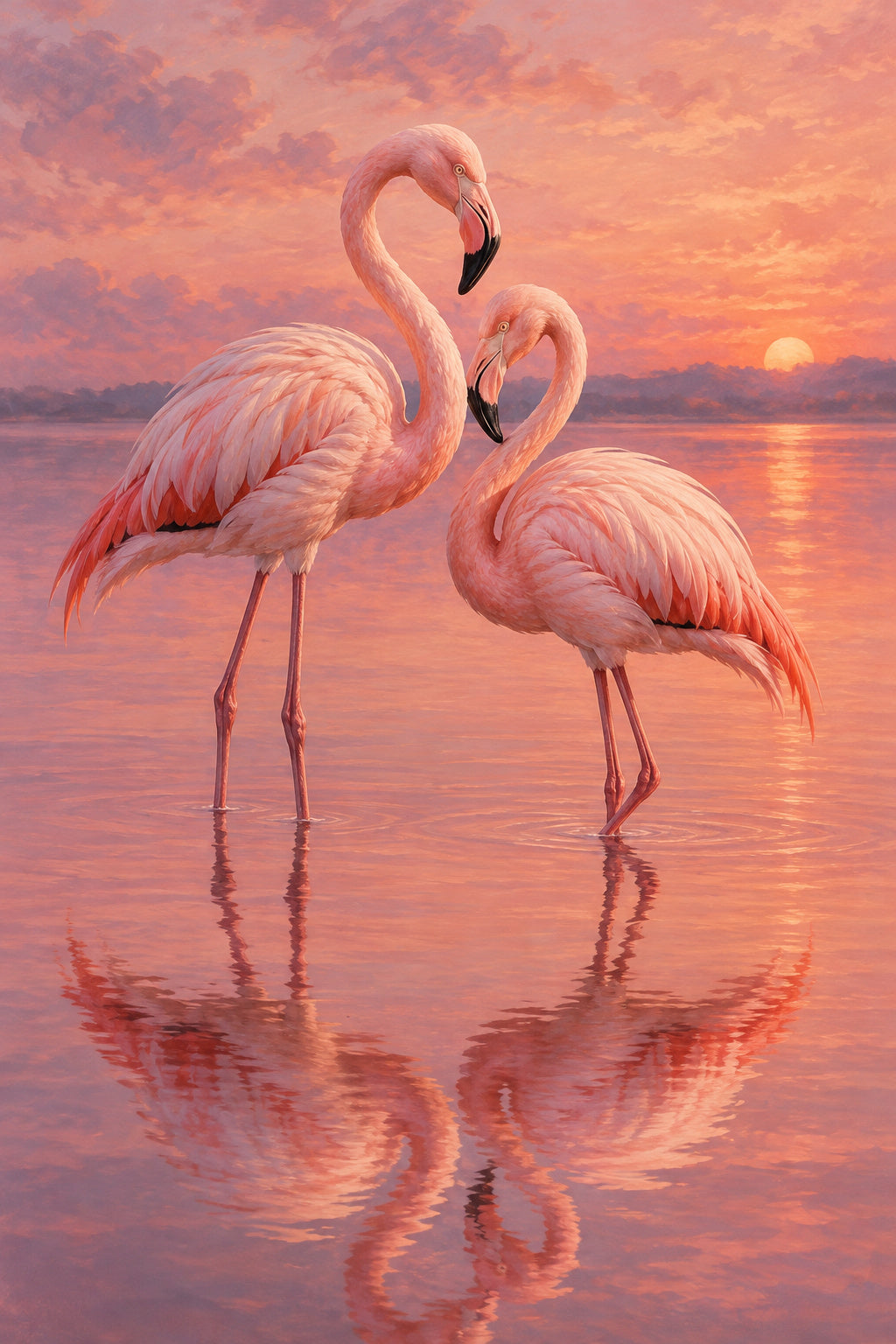 Flamingo Grace — original canvas artwork