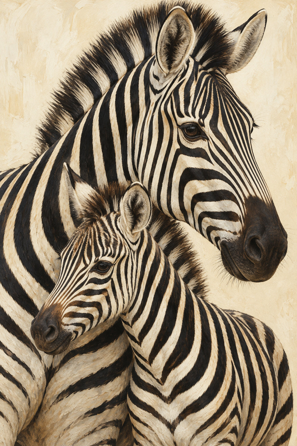 Zebra Rhythm — original canvas artwork