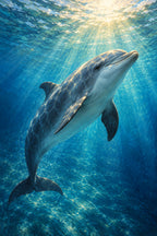 Dolphin Light — original canvas artwork