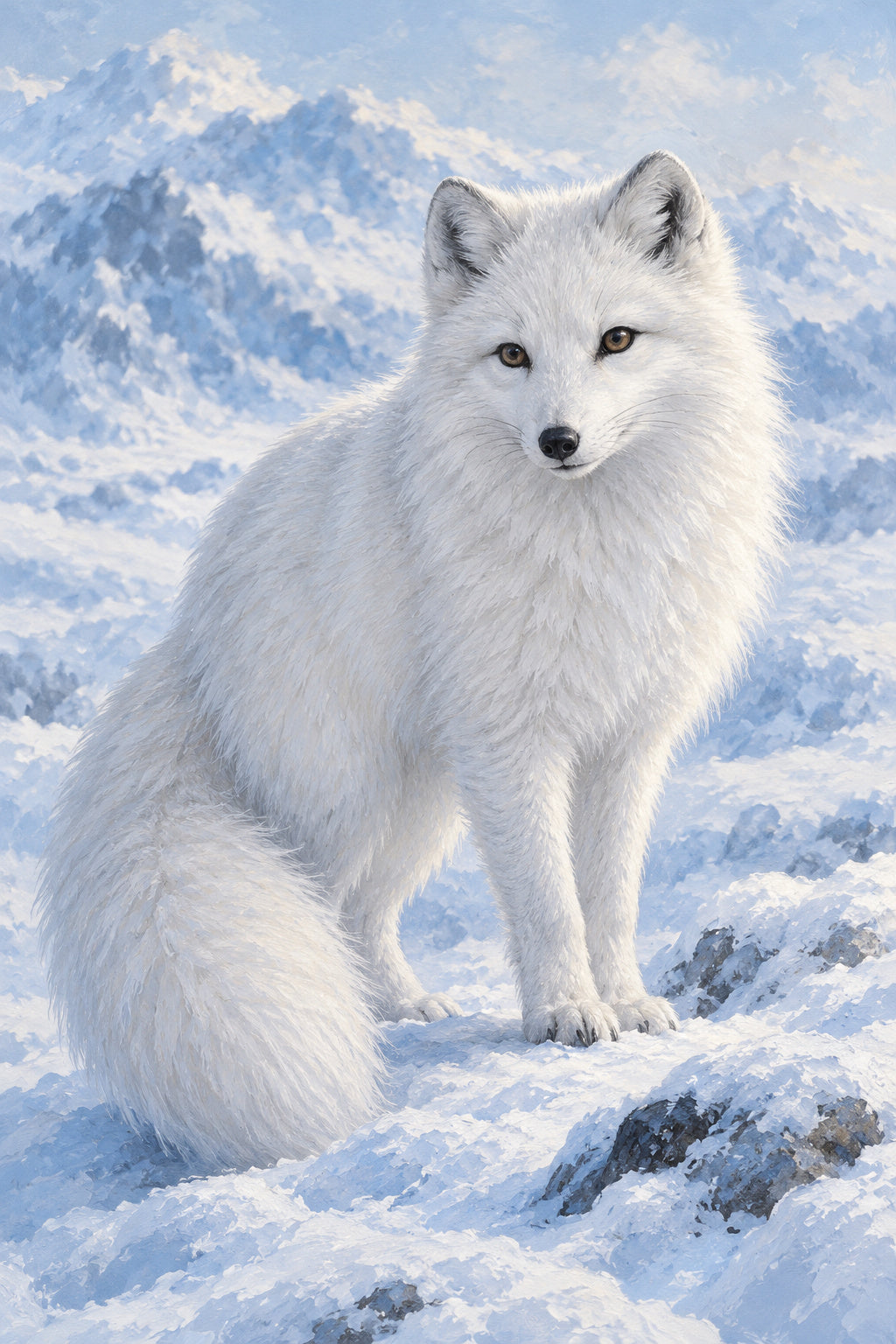 Arctic Fox — original canvas artwork