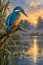 Kingfisher Moment — original canvas artwork
