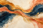 Amber Current — original horizontal canvas artwork