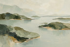 Sage Confluence — original horizontal canvas artwork