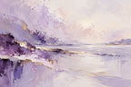 Lilac Tides — original horizontal canvas artwork
