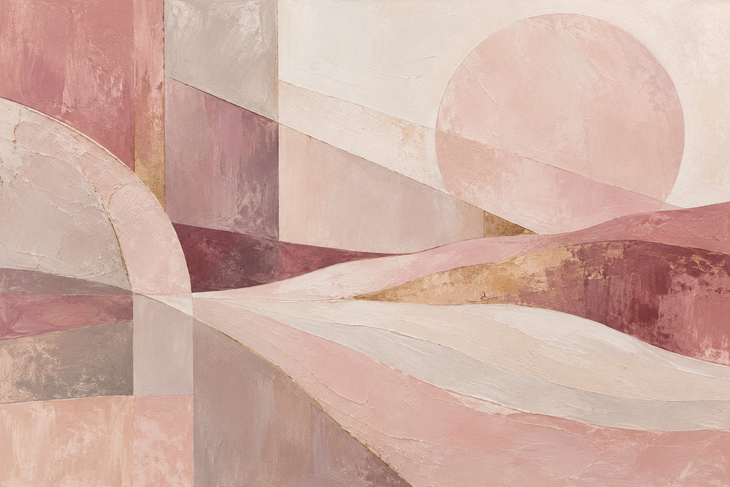Rose Quartz Flow — original horizontal canvas artwork