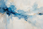 Cerulean Gesture — original horizontal canvas artwork