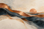 Copper Horizon — original horizontal canvas artwork