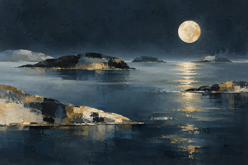Midnight Sonata — original horizontal canvas artwork