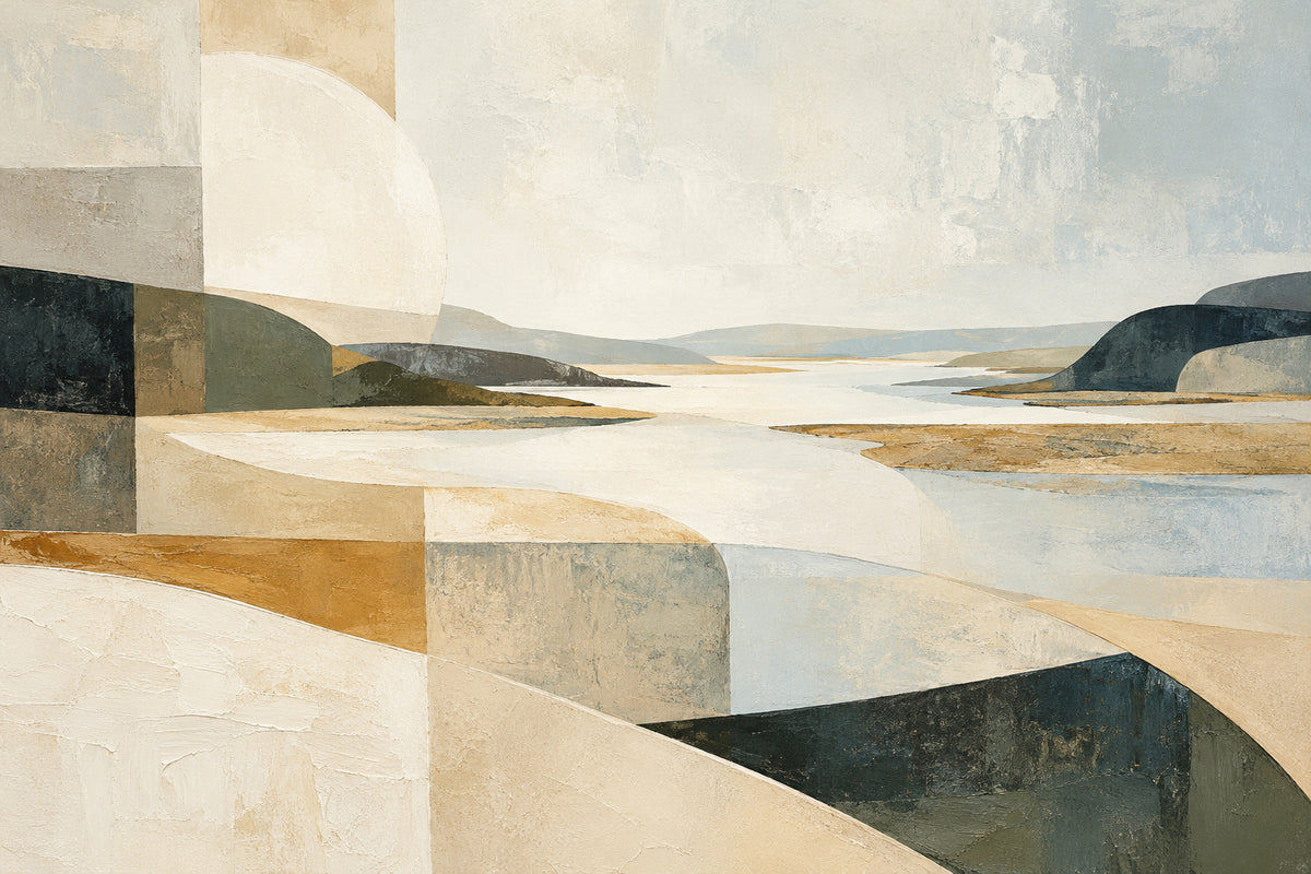 Ivory Estuary — original horizontal canvas artwork