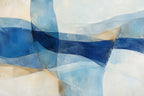 Azure Weave — original horizontal canvas artwork