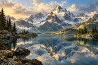 Alpine Mirror — original horizontal canvas artwork