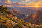 Canyon Glow — original horizontal canvas artwork