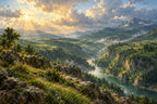 Emerald Gorge — original horizontal canvas artwork