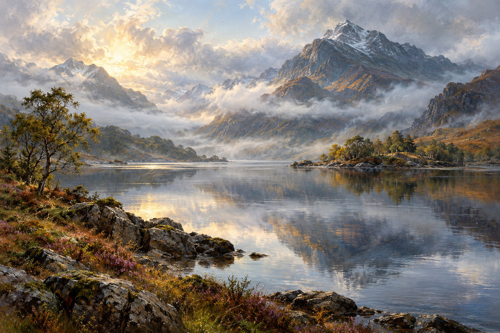 Highland Mist — original horizontal canvas artwork