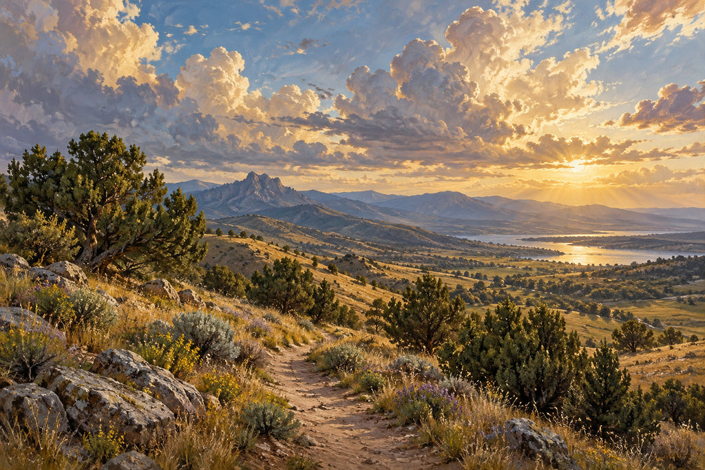 Juniper Trail — original horizontal canvas artwork