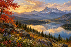 Maple Reflection — original horizontal canvas artwork