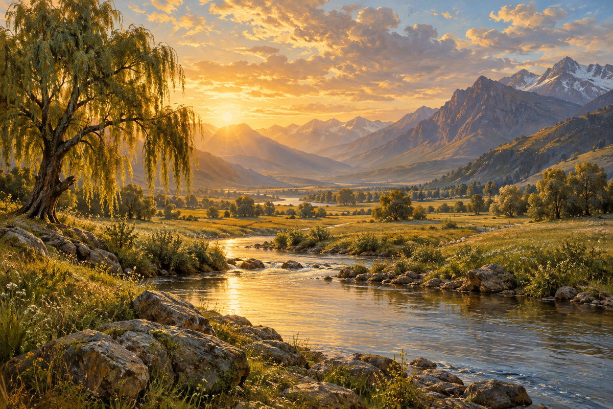 Willow Waters — original horizontal canvas artwork