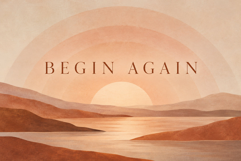 Begin Again — original horizontal canvas artwork