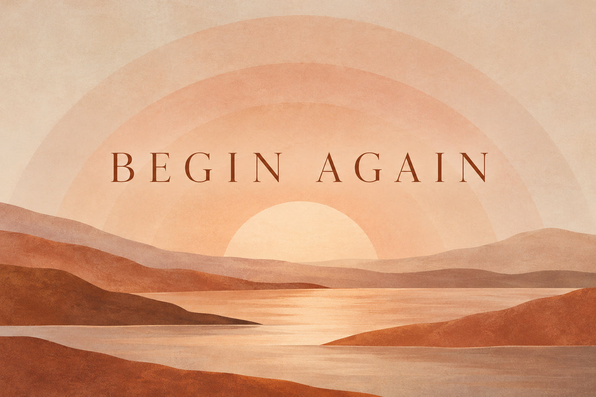 Begin Again — original horizontal canvas artwork