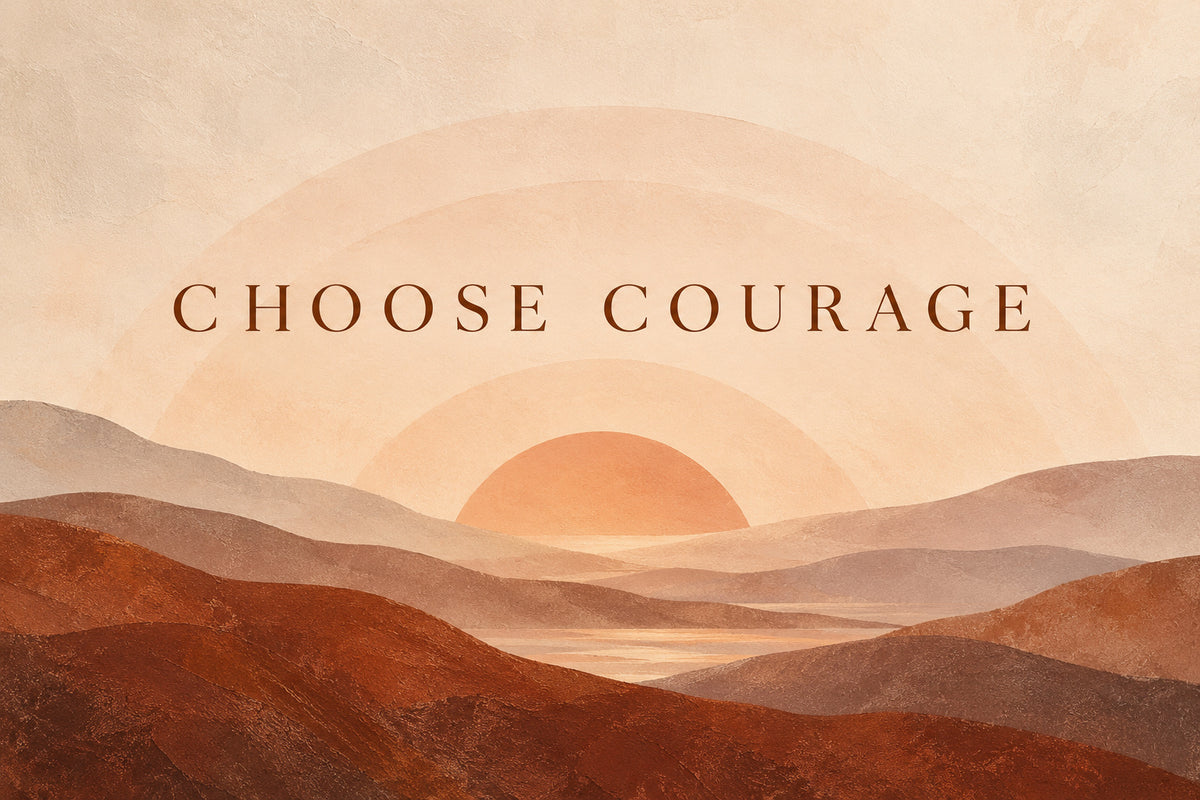 Choose Courage — original horizontal canvas artwork