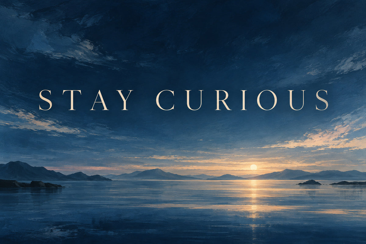 Stay Curious — original horizontal canvas artwork