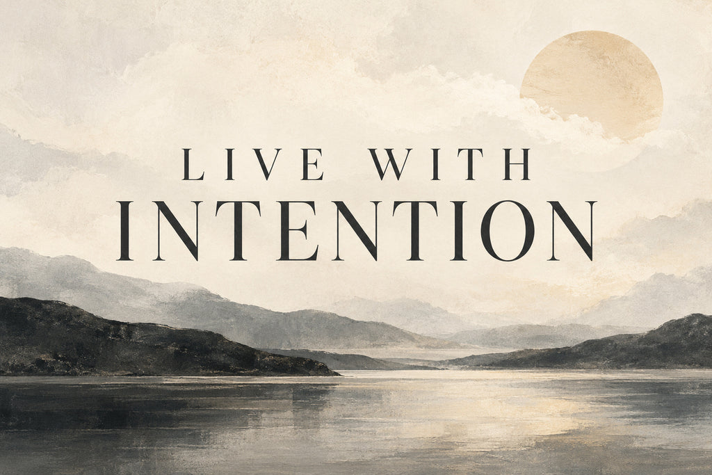 Live With Intention — original horizontal canvas artwork
