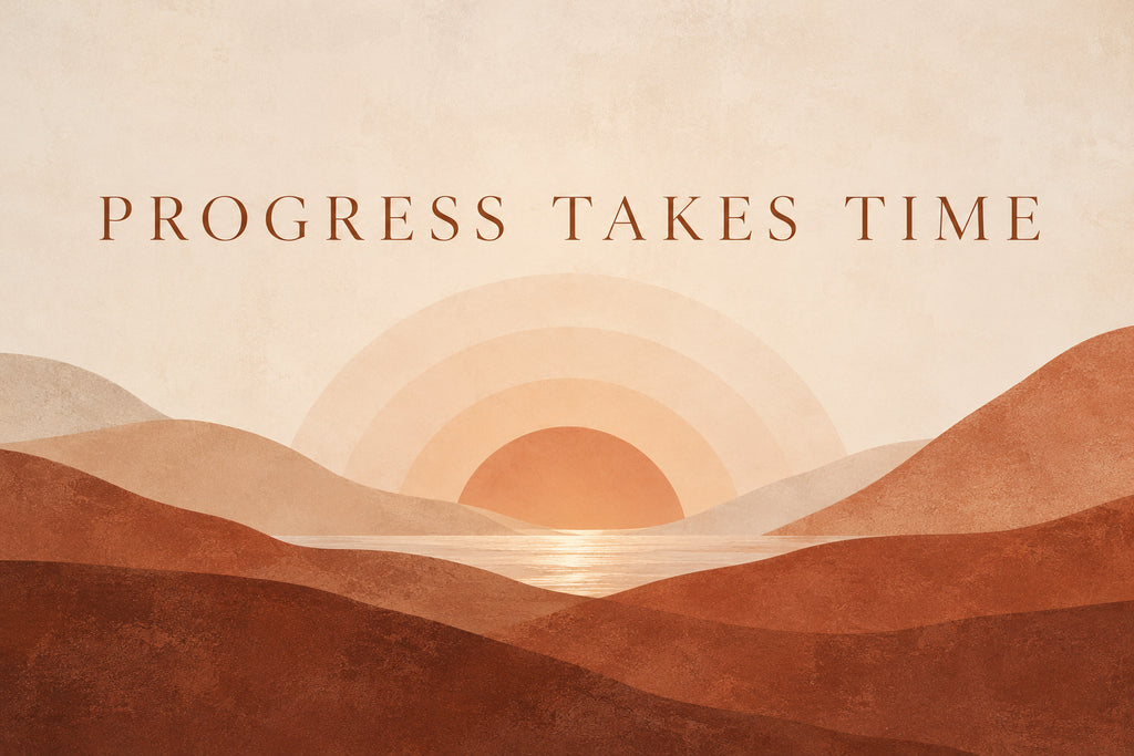 Progress Takes Time — original horizontal canvas artwork