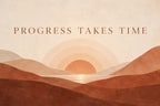Progress Takes Time — original horizontal canvas artwork