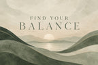 Find Your Balance — original horizontal canvas artwork
