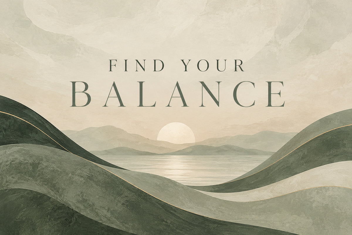 Find Your Balance — original horizontal canvas artwork