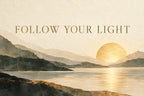 Follow Your Light — original horizontal canvas artwork