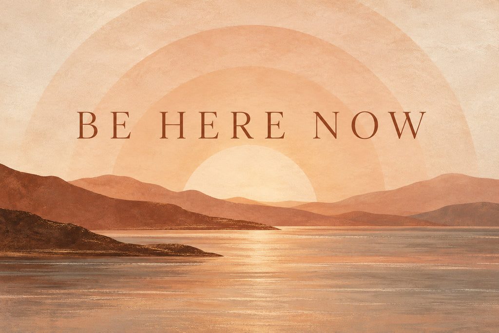 Be Here Now — original horizontal canvas artwork