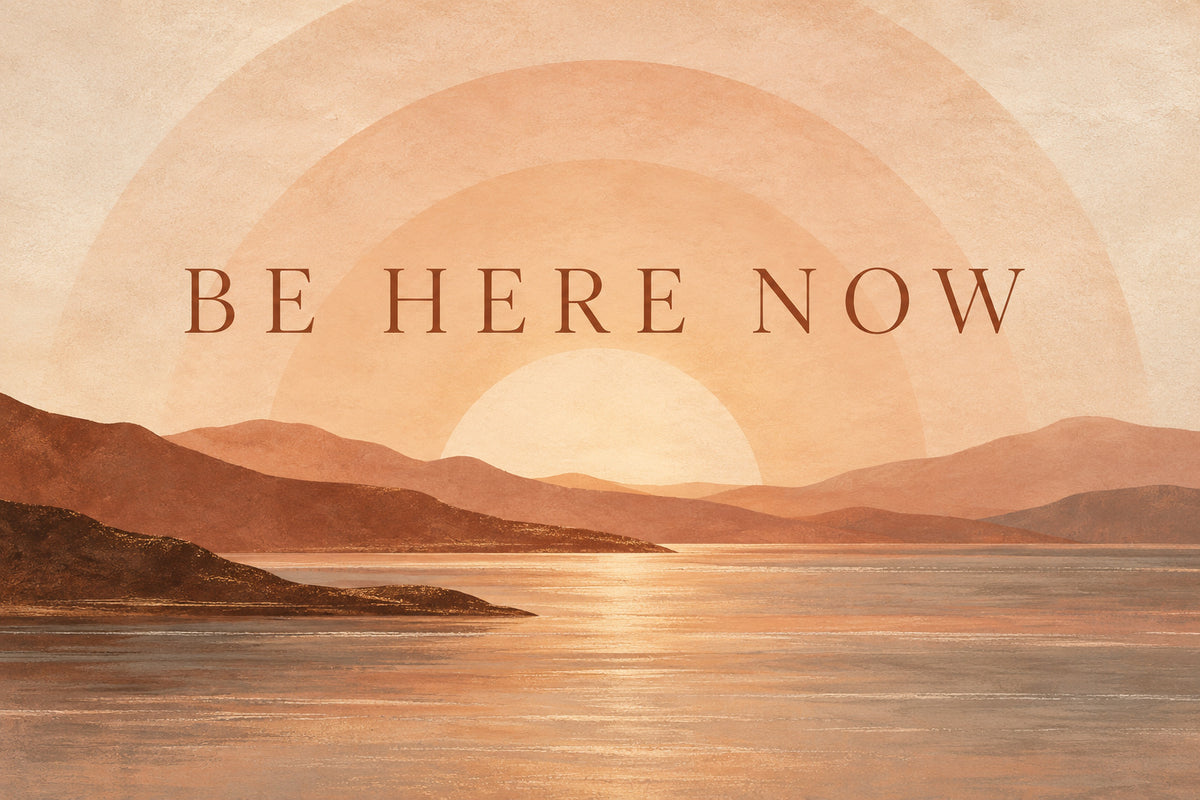 Be Here Now — original horizontal canvas artwork