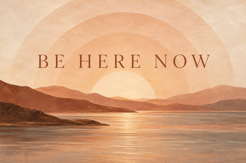 Be Here Now — original horizontal canvas artwork