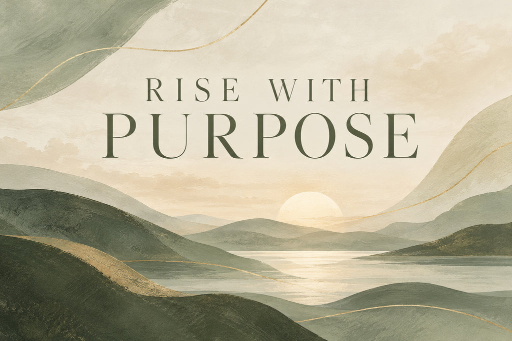 Rise With Purpose — original horizontal canvas artwork