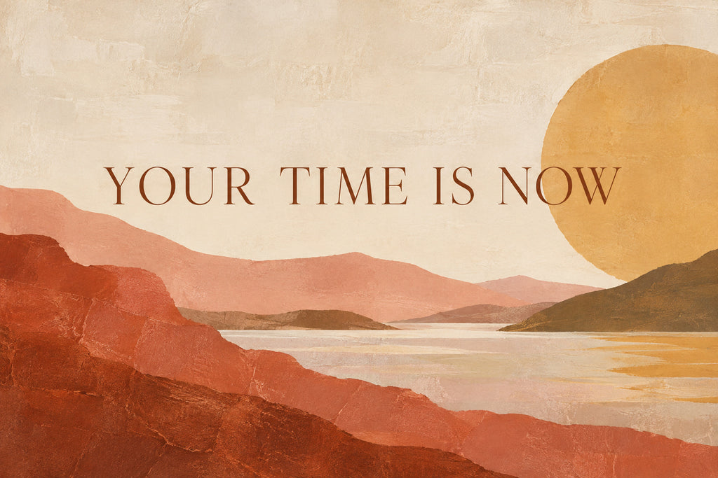 Your Time Is Now — original horizontal canvas artwork
