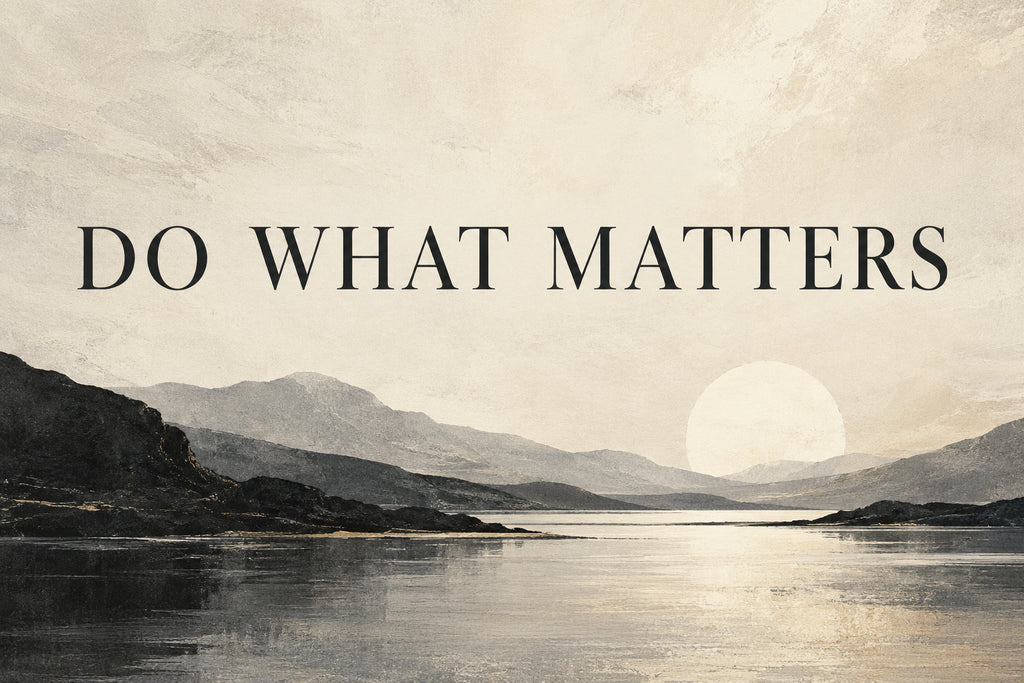 Do What Matters — original horizontal canvas artwork