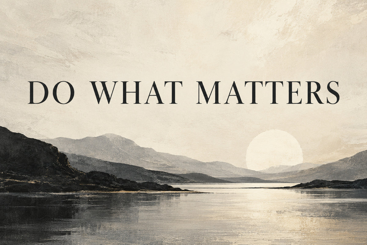 Do What Matters — original horizontal canvas artwork