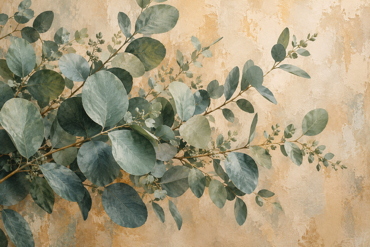 Eucalyptus Breeze — original horizontal canvas artwork