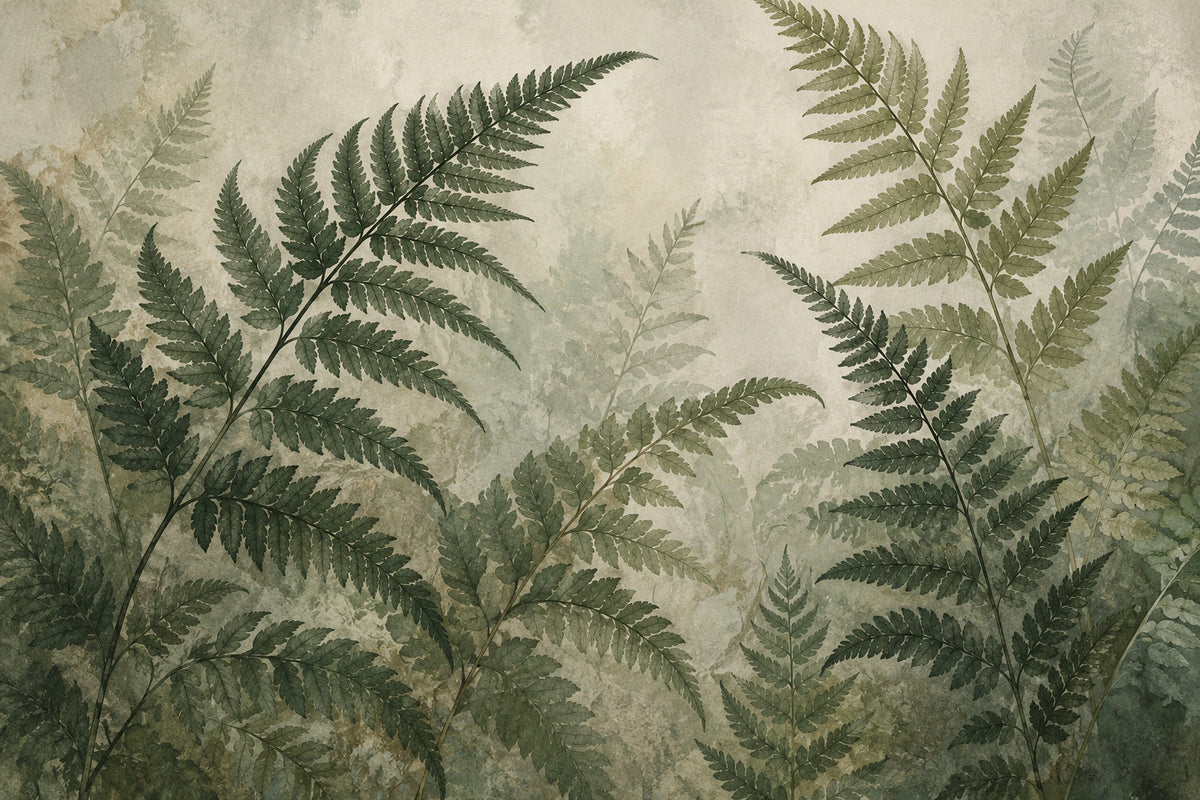 Fern Fronds — original horizontal canvas artwork
