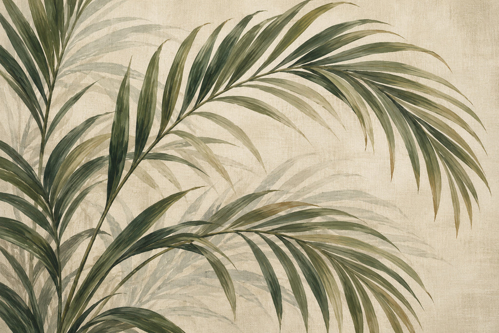 Palm Shade — original horizontal canvas artwork