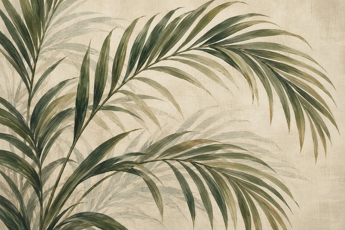 Palm Shade — original horizontal canvas artwork