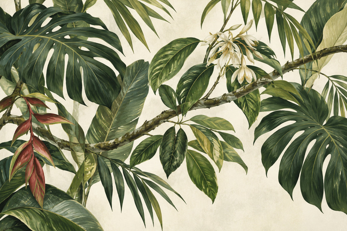Tropical Understory — original horizontal canvas artwork