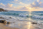 Atlantic Quiet — original horizontal canvas artwork