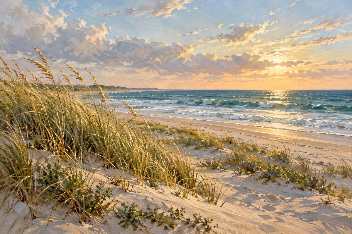 Dune Grass Breeze — original horizontal canvas artwork
