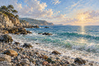 Pebble Cove — original horizontal canvas artwork