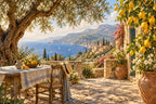 Sicilian Lemon Garden — original horizontal canvas artwork
