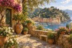 Portofino Morning — original horizontal canvas artwork