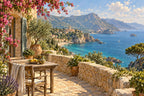 Corsican Bay — original horizontal canvas artwork