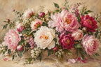 Peony Celebration — original horizontal canvas artwork